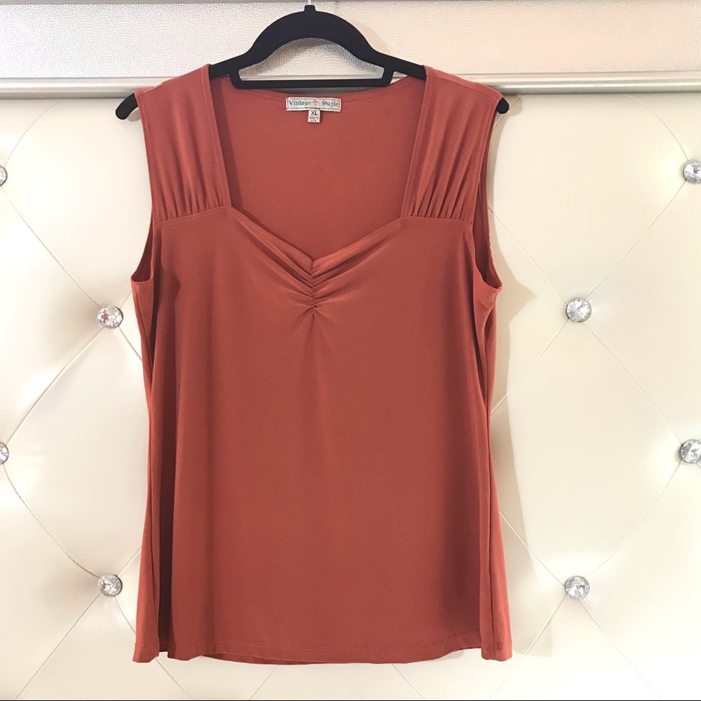 Vintage Suzie Sleeveless Blouse - XL